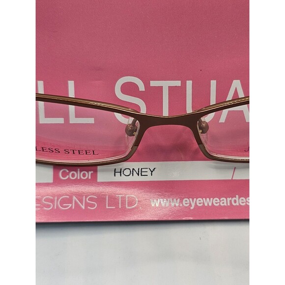 JILL STUART Women's Eyeglasses JS-188-1 honey 51-16 135 Clear Lenses NEW - Picture 15 of 16